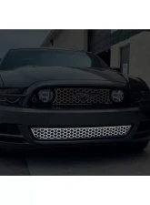 American Car Craft Polished Stainless Steel Honeycomb Lower Front Grille Overlay Ford Mustang 2010-2014                                     - ACC-272042 - Image 2