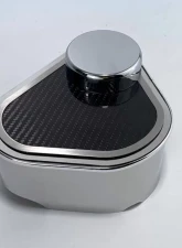 American Car Craft Polished Master Cylinder Cover w/ Carbon Fiber Top Plate w/ Brushed Trim Ford Mustang 2015-2023                                     - ACC-273102 - Image 2