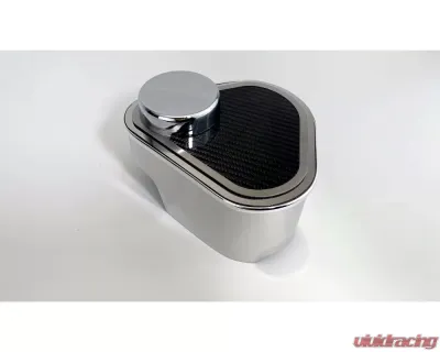 American Car Craft Polished Master Cylinder Cover w/ Carbon Fiber Top Plate w/ Brushed Trim Ford Mustang 2015-2023 - ACC-273102