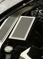 American Car Craft Polished Stainless Fuse Box Cover w/ Carbon Fiber Top Plate Ford Mustang 2015-2020                                     - ACC-273103 - Image 5