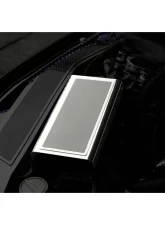 American Car Craft Polished Stainless Fuse Box Cover w/ Carbon Fiber Top Plate Ford Mustang 2015-2020                                     - ACC-273103 - Image 2