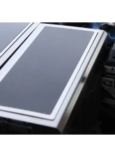 American Car Craft Polished Stainless Fuse Box Cover w/ Carbon Fiber Top Plate Ford Mustang 2015-2020                                     - ACC-273103 - Image 3