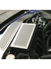 American Car Craft Polished Stainless Fuse Box Cover w/ Carbon Fiber Top Plate Ford Mustang 2015-2020                                     - ACC-273103 - Image 4