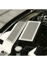 American Car Craft Polished Stainless Fuse Box Cover w/ Carbon Fiber Top Plate Ford Mustang 2015-2020                                     - ACC-273103 - Image 5