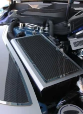 American Car Craft Brushed Stainless Fuse Box Cover w/ Carbon Fiber Top Plate Ford Mustang 2015-2020                                     - ACC-273104 - Image 4