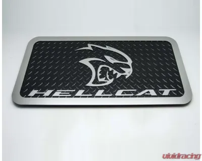 American Car Craft Black LED Hellcat Car Show Display Diamond Plate Dodge Challenger 2015-2023 - ACC-151082-BLK