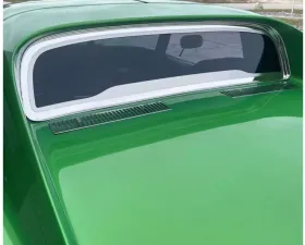 American Car Craft Polished Stainless Steel Flat Back Rear Window Frame Chevrolet C3 Corvette Coupe 1968-1975