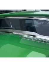 American Car Craft Polished Stainless Steel Flat Back Rear Window Frame Chevrolet C3 Corvette Coupe 1968-1975                                     - ACC-012001 - Image 2