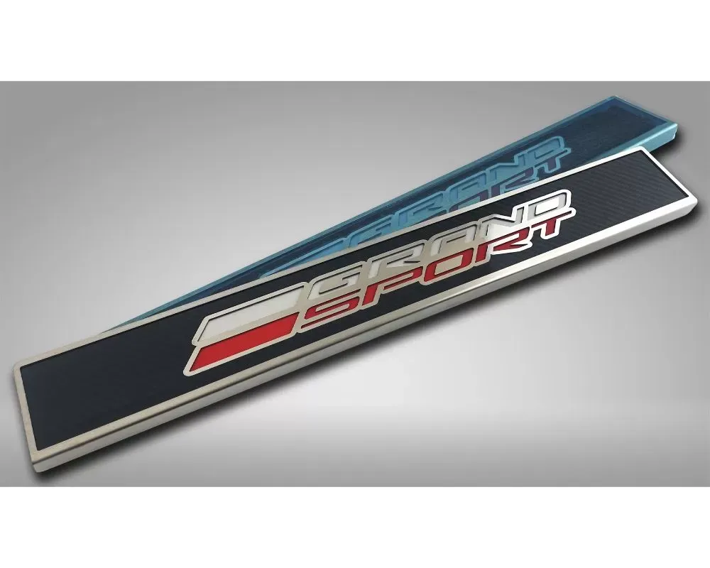 American Car Craft Carbon Fiber Grand Sport Replacement Door Sills w/Stainless Trim Chevrolet Corvette C7 2014-2019 - ACC-051029