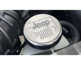 American Car Craft 5Pc White Carbon Fiber Jeep Logo Cap Set Jeep Wrangler JK 2007-2018