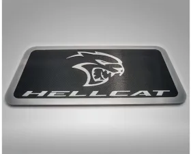 American Car Craft Black Carbon Fiber Polished Stainless Steel Hellcat Car Show Display Dodge Challenger 2015-2023