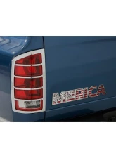 American Car Craft 1-Piece Stainless Steel Brushed Merica Emblem                                     - ACC-142077 - Image 5