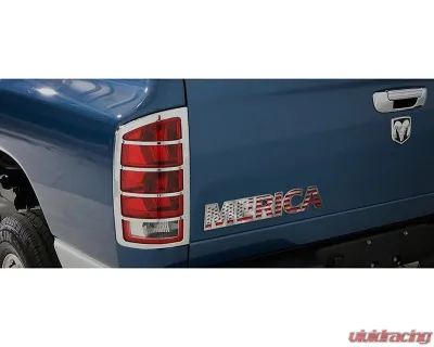 American Car Craft 1-Piece Stainless Steel Brushed Merica Emblem - ACC-142077