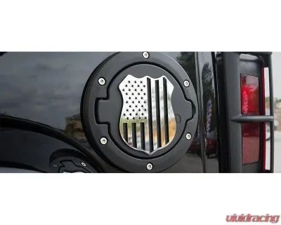 American Car Craft 1-Piece 4" Stainless Steel Brushed Police Shield Emblem - ACC-142081