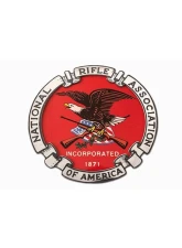 American Car Craft 1-Piece Stainless Steel Brushed NRA Emblem                                     - ACC-142083 - Image 2