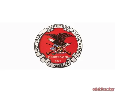 American Car Craft 1-Piece Stainless Steel Brushed NRA Emblem - ACC-142083