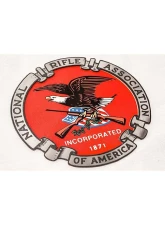 American Car Craft 1-Piece Stainless Steel Brushed NRA Emblem                                     - ACC-142083 - Image 3