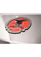 American Car Craft 1-Piece Stainless Steel Brushed NRA Emblem                                     - ACC-142083 - Image 4