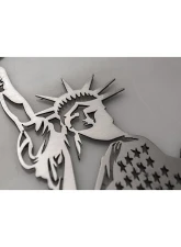 American Car Craft 1-Piece Stainless Steel Brushed Emblem "Lady Liberty" Statue of Liberty                                     - ACC-142104 - Image 2