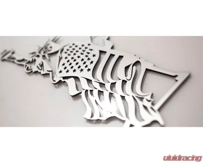 American Car Craft 1-Piece Stainless Steel Brushed Emblem "Lady Liberty" Statue of Liberty - ACC-142104