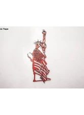 American Car Craft 1-Piece Stainless Steel Brushed Emblem "Lady Liberty" Statue of Liberty                                     - ACC-142104 - Image 5