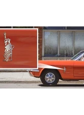 American Car Craft 1-Piece Stainless Steel Brushed Emblem "Lady Liberty" Statue of Liberty                                     - ACC-142104 - Image 7