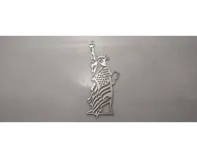 American Car Craft 1-Piece Stainless Steel Brushed Emblem 