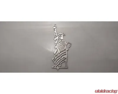 American Car Craft 1-Piece Stainless Steel Brushed Emblem "Lady Liberty" Statue of Liberty - ACC-142104