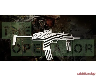 American Car Craft 1-Piece Stainless Steel Brushed Emblem "The Operator" Specail Operations - ACC-142106