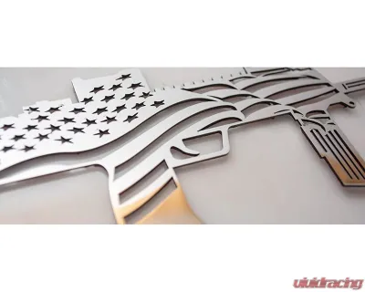 American Car Craft 1-Piece Stainless Steel Brushed Emblem "The Operator" Specail Operations - ACC-142106