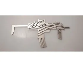 American Car Craft 1-Piece Stainless Steel Brushed Emblem 