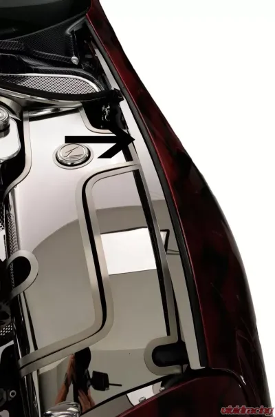 American Car Craft 4Pc Polished Inner Fender Liners w/Top Caps Chevrolet Corvette C5 | Z06 1997-2004 - ACC-033027