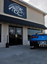 American Car Craft Exhaust Filler Plate Satin STOCK SYSTEM Chevrolet Corvette Stingray 2014-2019                                     - ACC-052015 - Image 2