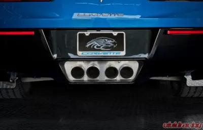 American Car Craft Exhaust Filler Plate Satin STOCK SYSTEM Chevrolet Corvette Stingray 2014-2019 - ACC-052015