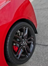 American Car Craft 4Pc Stainless Steel Mud Guards Polished w/Carbon Fiber Backing Chevrolet Corvette Stingray C7 2014-2019                                     - ACC-052022 - Image 3