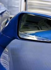 American Car Craft 2Pc Red Carbon Fiber Side View Mirror Trim Etched Corvette w/Slots Chevrolet Corvette Stingray C7 2014-2019                                     - ACC-052029-RD - Image 3