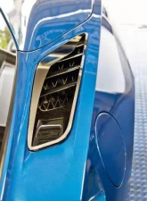 American Car Craft 2Pc Polished Stainless Steel Rear Quarter Vent Set Chevrolet Corvette Stingray C7 2014-2019                                     - ACC-052063 - Image 2