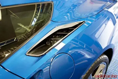 American Car Craft 2Pc Polished Stainless Steel Rear Quarter Vent Set Chevrolet Corvette Stingray C7 2014-2019 - ACC-052063