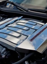 American Car Craft 2Pc Stainless Polished Fuel Rail Cover Factory Overlays Chevrolet Corvette Stingray C7 | Z51 2014-2019                                     - ACC-053003 - Image 3