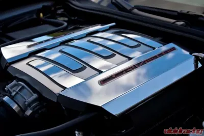 American Car Craft 2Pc Stainless Polished Fuel Rail Cover Factory Overlays Chevrolet Corvette Stingray C7 | Z51 2014-2019 - ACC-053003