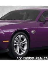 American Car Craft Redeye Hellcat Badges 2pc Brushed Stainless Steel Real Carbon Fiber Dodge Challenger Hellcat Redeye 2015-2023                                     - ACC-152059 - Image 4