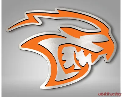 American Car Craft Hellcat Badges 2Pc Hemi Orange Inlay Dodge challenger Hellcat 2015-2023 - ACC-152060-HORG