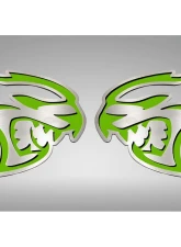 American Car Craft Hellcat Badges 2Pc Sublime Green Dodge Challenger Hellcat 2015-2023                                     - ACC-152060-SBGR - Image 3