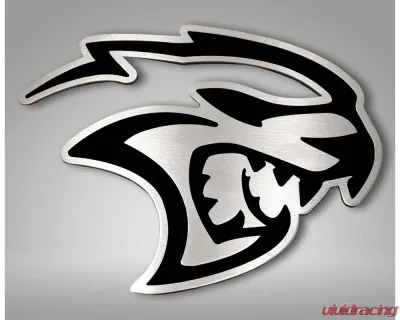 American Car Craft Hellcat Badges 2Pc  Solid Black Dodge Challenger Hellcat 2015-2023 - ACC-152060-SBLK