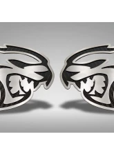 American Car Craft Hellcat Badges 2Pc Real Carbon Fiber Dodge Challenger Hellcat 2015-2023                                     - ACC-152061 - Image 2