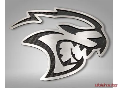 American Car Craft Hellcat Badges 2Pc Real Carbon Fiber Dodge Challenger Hellcat 2015-2023 - ACC-152061