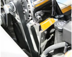 American Car Craft Alternator Cover Bracket | Polished Stainless Steel Chevrolet SSR 2003-2006