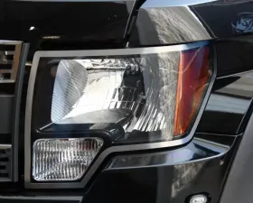 American Car Craft 2Pc Brushed Stainless Steel Headlight Trim Rings Ford F-150 | Raptor 2009-2014