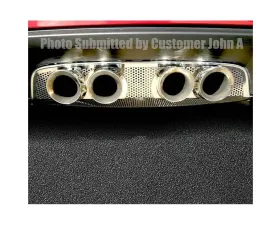 American Car Craft Perforated Exhaust Filler Panel Corsa 3.5 Quad Tips Chevrolet Corvette C6 2005-2013