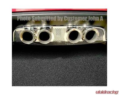American Car Craft Perforated Exhaust Filler Panel Corsa 3.5 Quad Tips Chevrolet Corvette C6 2005-2013 - ACC-042008